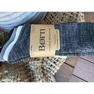 Born Cotton Blend Crew Socks for Women - 5 Pairs